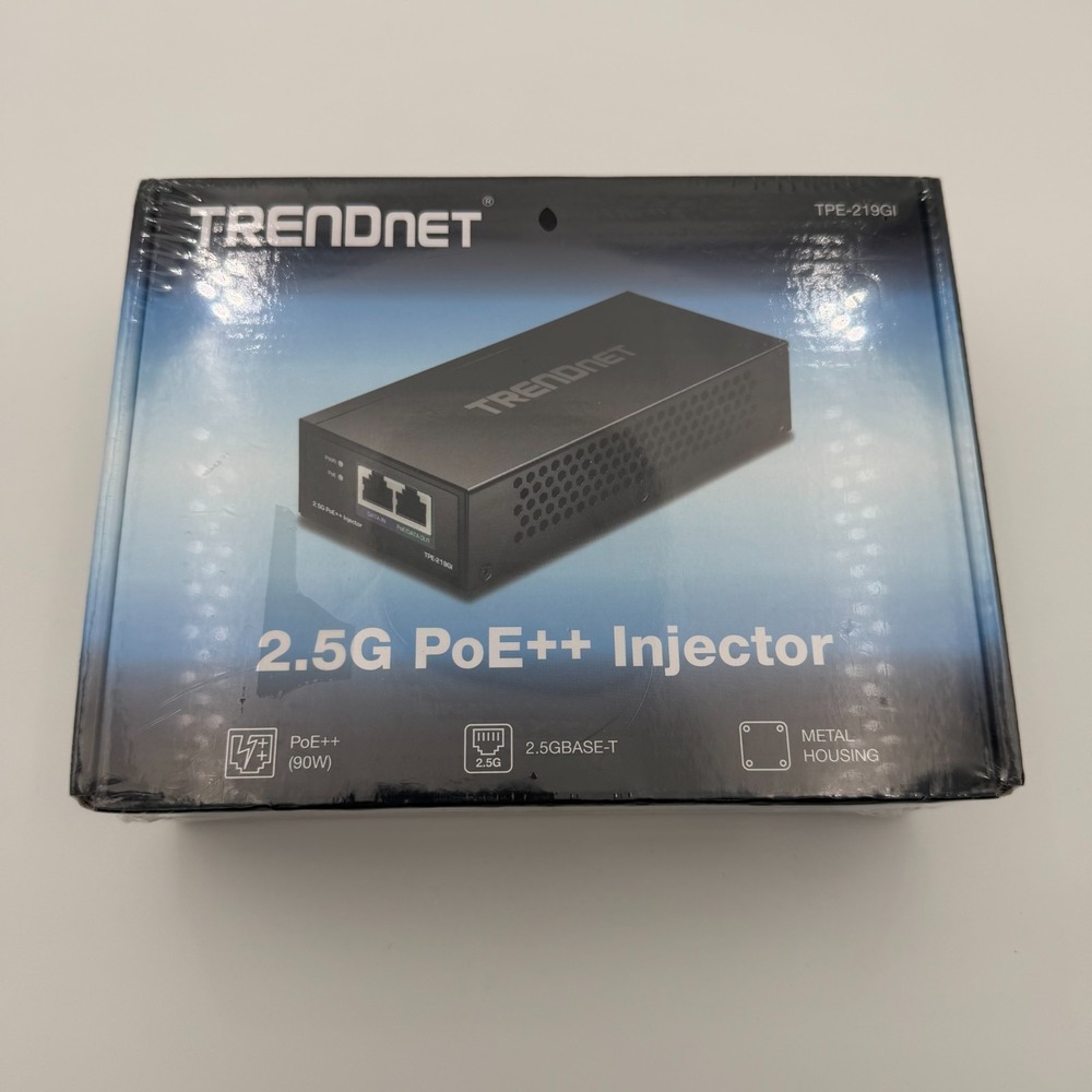 Trendnet 2.5G PoE++ Injector New Sealed TPE 219GI